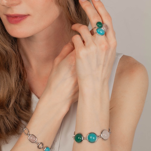 Браслет Possebon Azul, Q. Rose, Q.Verde, C0138.20.7.17 S фото 4